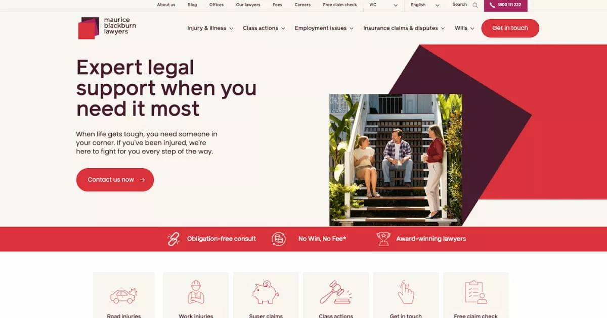 maurice-blackburn Bar chart comparing impairment payout ranges with colour-coded bars for 5–10%, 11–20%, 21–30%, and 30%+ impairment levels.