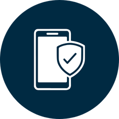 phone and shield